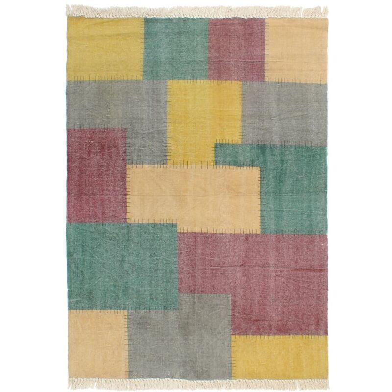 

Alfombra de algodón Kilim estamapado multicolor 120x180 cm - Multicolor - Vidaxl