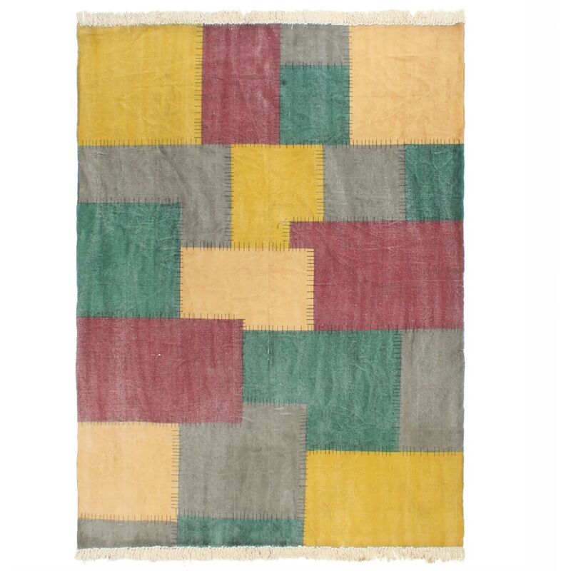 

Alfombra de algodon Kilim estamapado multicolor 160x230 cm