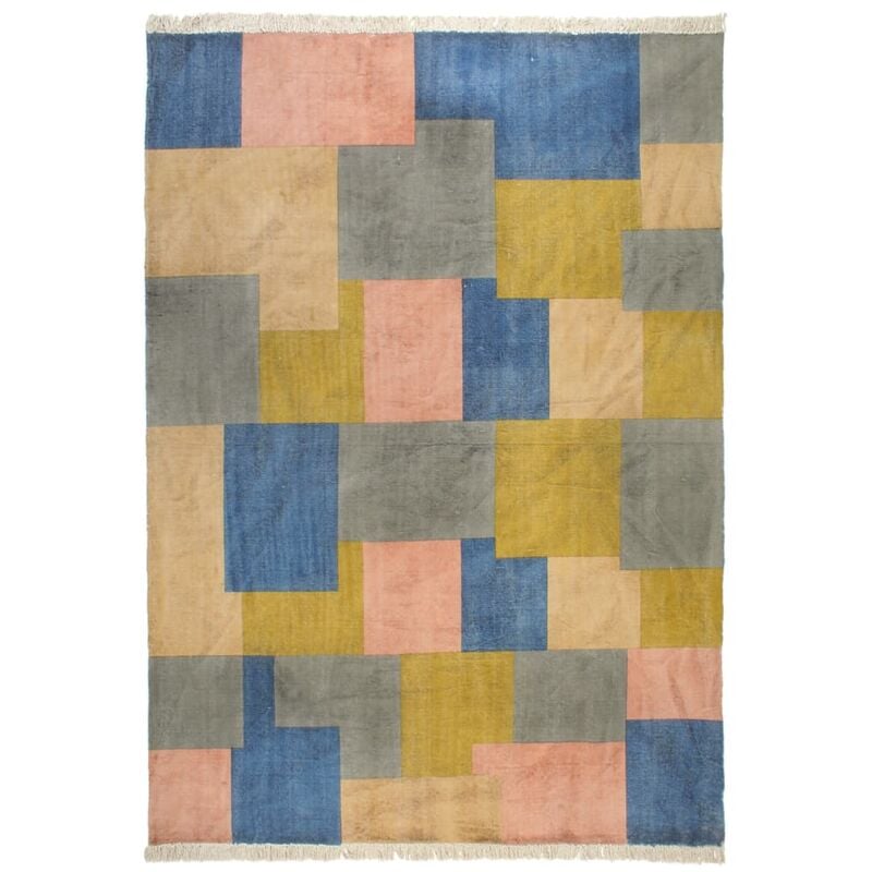 

Alfombra de algodon Kilim estampado multicolor 200x290 cm