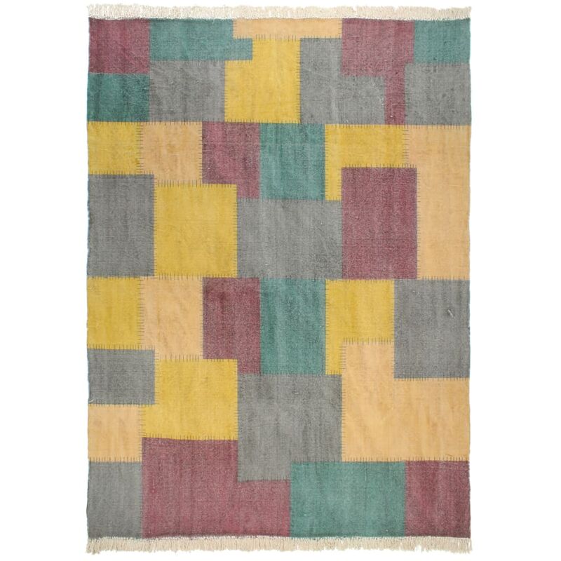 

Alfombra de algodon Kilim estampado multicolor 200x290 cm