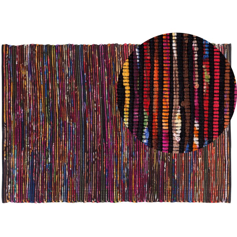 

Alfombra multicolor oscuro 140 x 200 cm BARTIN