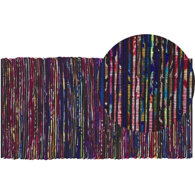 

Alfombra multicolor oscuro 80 x 150 cm BARTIN