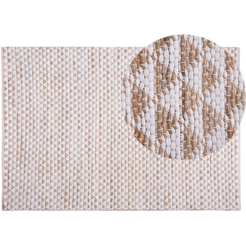 

Alfombra de yute beige 140x200 cm TUNCELI