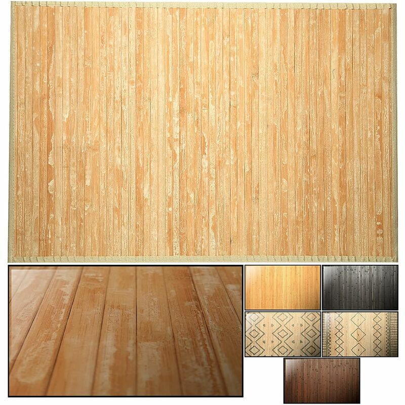

Alfombra De Bambú 120X180 Wash White, Alfombra Bambu Natural, Ideal Para Decoración En Interior O Exterior, Gran Calidad De Material Y Acabado