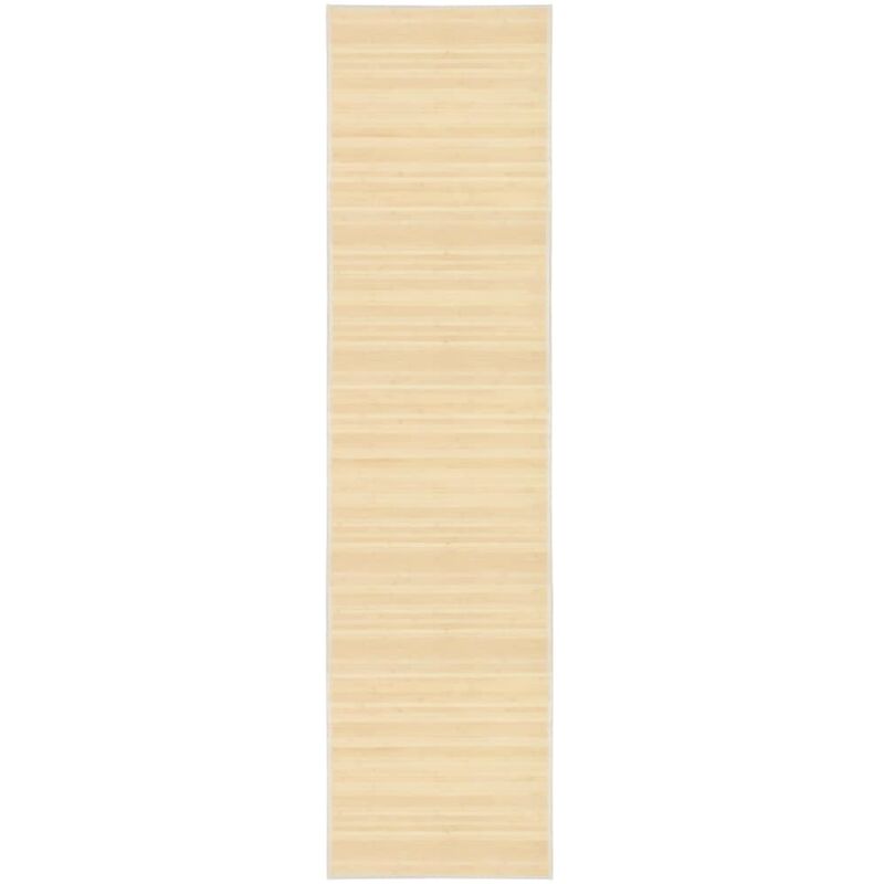 

vidaXL Alfombra de bambú 80x300 cm natural - Marrón
