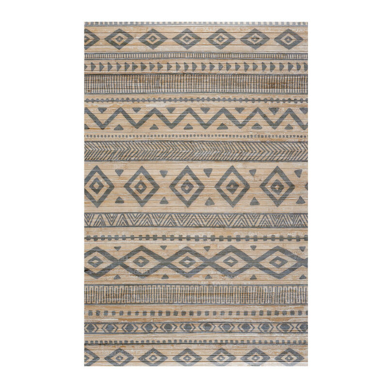 

Alfombra de Bambú natural antideslizante Étnica Gris, 140 x 200cm