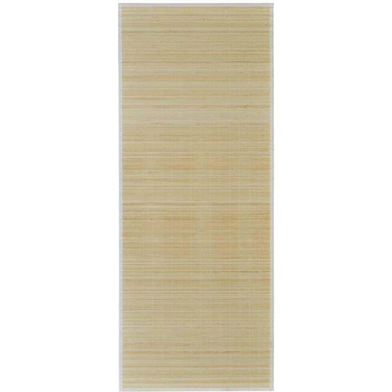 

Alfombra de Bambú Rectangular Natural 80 x 200 cm - Beige - Vidaxl