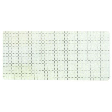 Alfombra de bañera antideslizante caucho reciclable QUADRO 36x76cm Blanco MSV