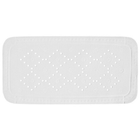 Alfombra de bañera de PVC ALASKA 91x36cm Blanco Nieve Spirella