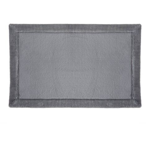 Alfombra de baño 80x50 cm gris oscuro