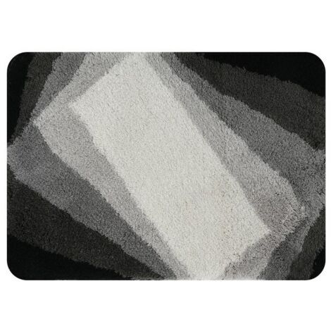 Alfombra de baño acrílica KALI 40x60cm Negro y Gris Spirella