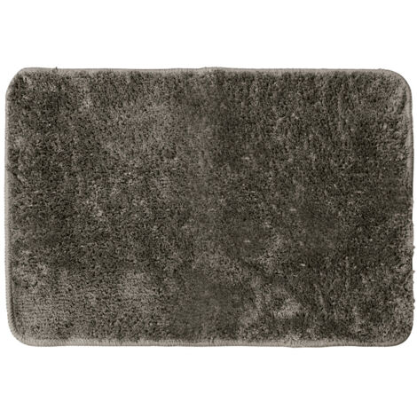 Alfombra de baño DHANA Kotibe algodón 100% 45x70cm color gris y marrón