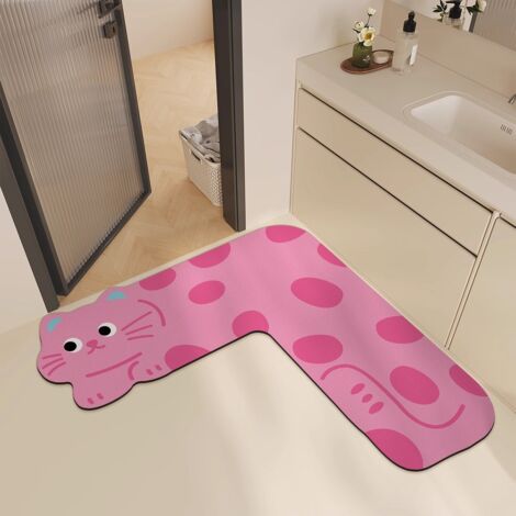 Alfombra de baño con estampado de hojas tropicales Monstera verde absorbente antideslizante 50x80 cm