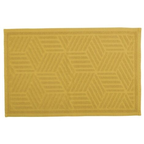 Alfombra de baño CUBO de algodón 50x80 cm Azafrán Spirella