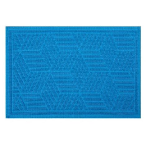 Alfombra de baño CUBO de algodón 50x80 cm Azul Spirella