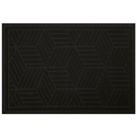 Alfombra de baño CUBO de algodón 50x80 cm negro Spirella