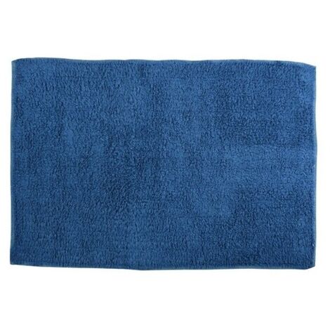 Alfombra de baño de algodón 45x70 cm azul marino MSV