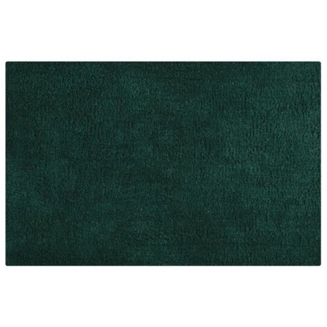 Alfombra de baño de algodón 45x70 cm verde oscuro MSV