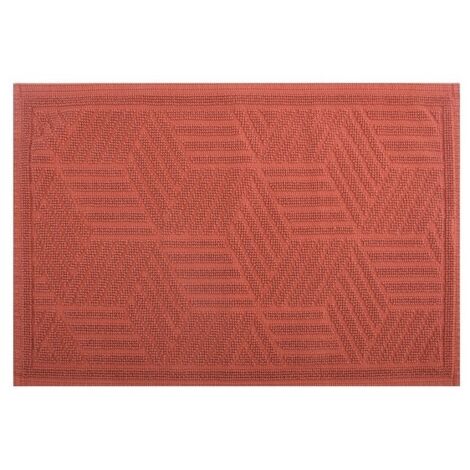 Alfombra de baño de algodón CUBO 50x80cm Terracota Spirella