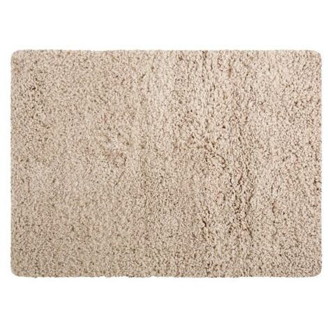 Alfombra de baño de microfibra 40x60cm Beige MSV