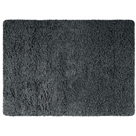 Alfombra de baño de microfibra 50x70cm Gris oscuro MSV
