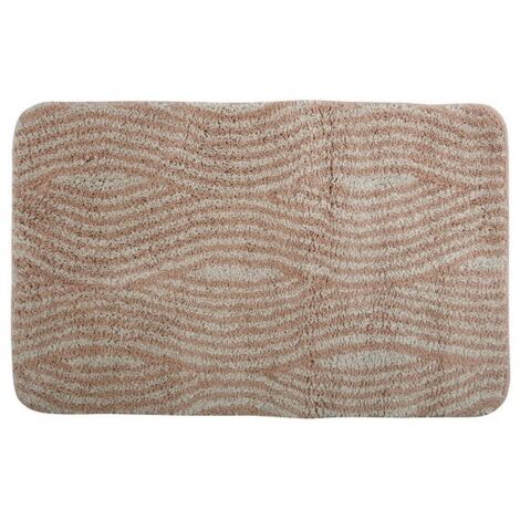 Alfombra de baño de microfibra 50x80cm Beige MSV