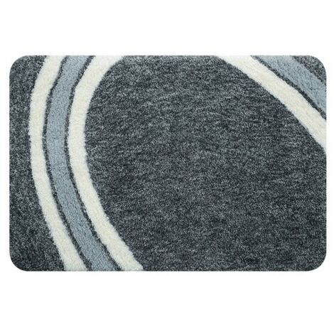 Alfombra de baño de microfibra CURVE 55x65cm Gris Spirella