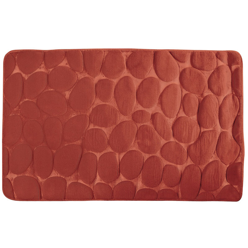 

ALFOMBRA DE BAÑO DE PIEDRAS ESPUMA TERRACOTA 40 x 60 CM