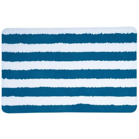Alfombra de baño microfibra 50 x 80 cm deauville azul