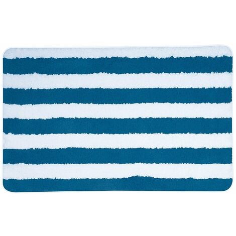 Alfombra de baño microfibra 50 x 80 cm deauville azul