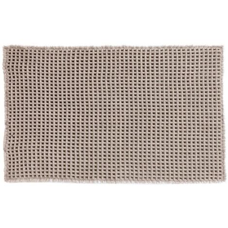 Alfombra de baño Poliéster WAFFLE 50x80cm Beige MSV