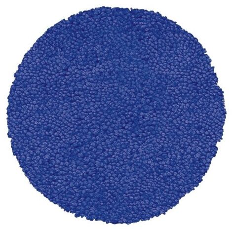 Alfombra de baño redonda de microfibra HIGHLAND Ø110cm Azul Marino Spirella