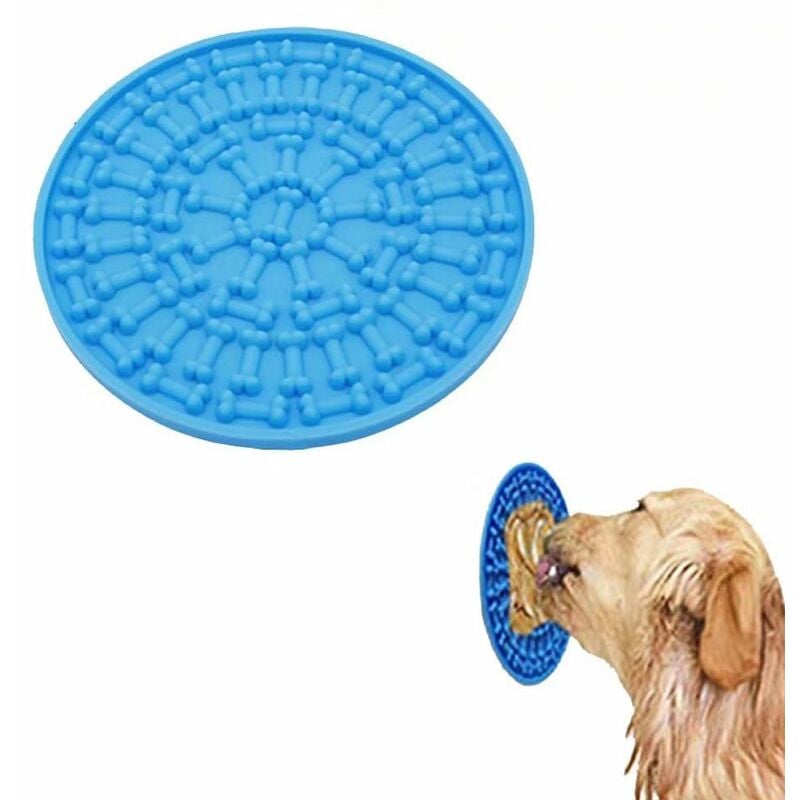 

Alfombra de baño redonda de silicona con ventosa para perros