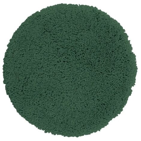 Alfombra de baño redonda HIGHLAND Ø110cm Verde oscuro Spirella