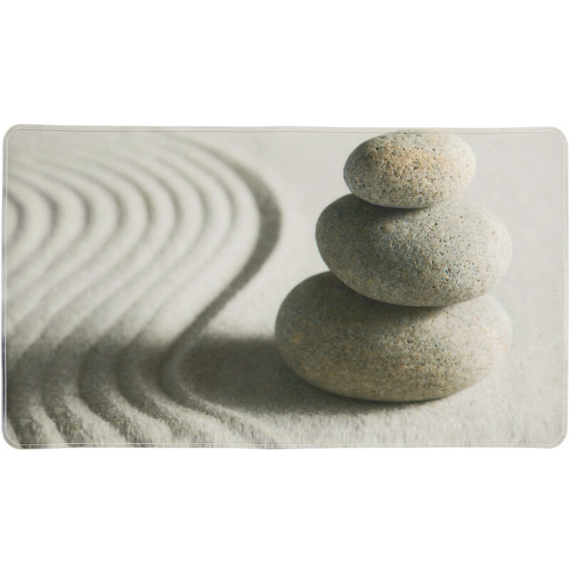 

WENKO Alfombra de baño Alfombrilla para la ducha Sand and Stone 70x40 cm