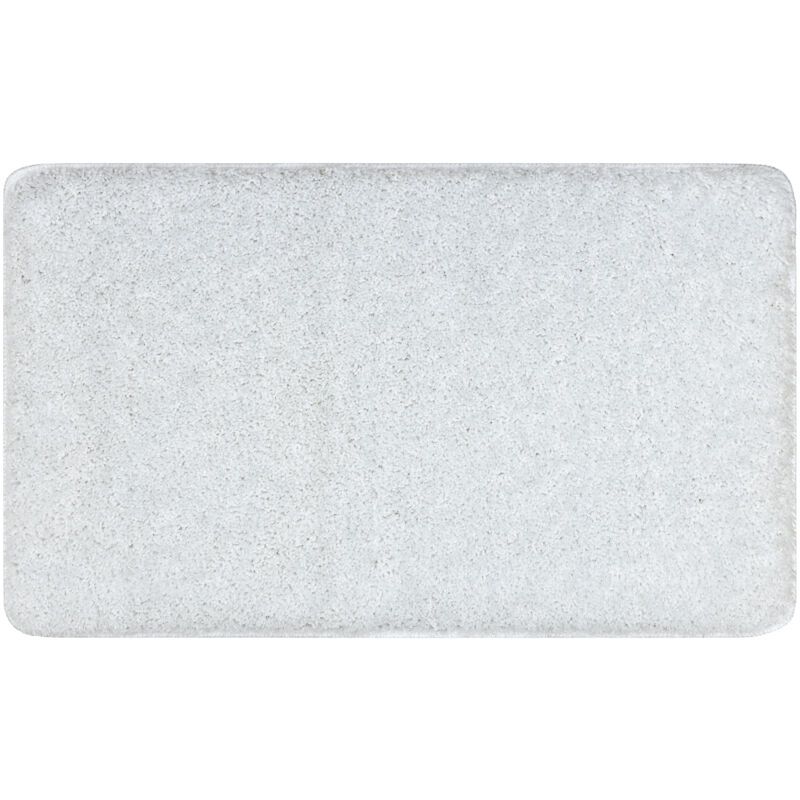 Alfombra de baño SYNERGY, glamour, antideslizante, suave - lurex blanco white 60x100 cm