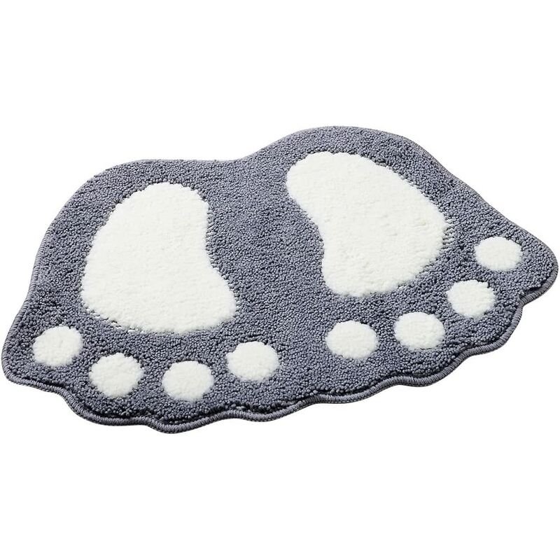 

Alfombra de baño antideslizante, pies grandes Alfombra de ducha de baño Alfombra peluda Alfombra de piso absorbente Felpudo (48 * 67CM Gris)