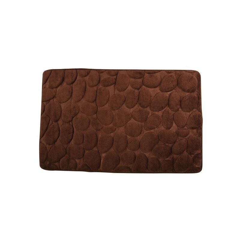 

MSV Alfombra de baño Microfibra PEBBLE 50x80cm Chocolate - Marrón