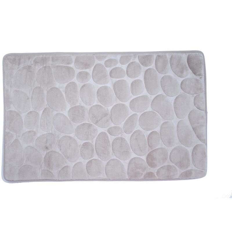 

Alfombra De Bano De Espuma Piedras Beige 40X60 Cm
