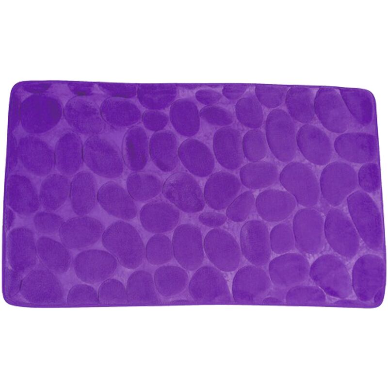

Alfombra de bano de espuma piedras violeta 40x60 cm