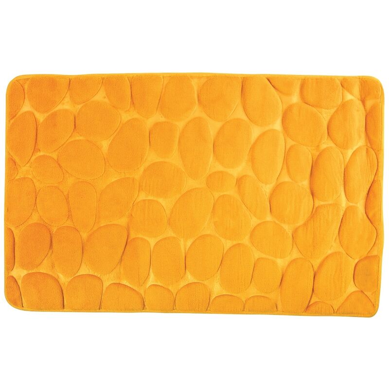 

Alfombra de baño de espuma 'piedras' safran 50x80 cm