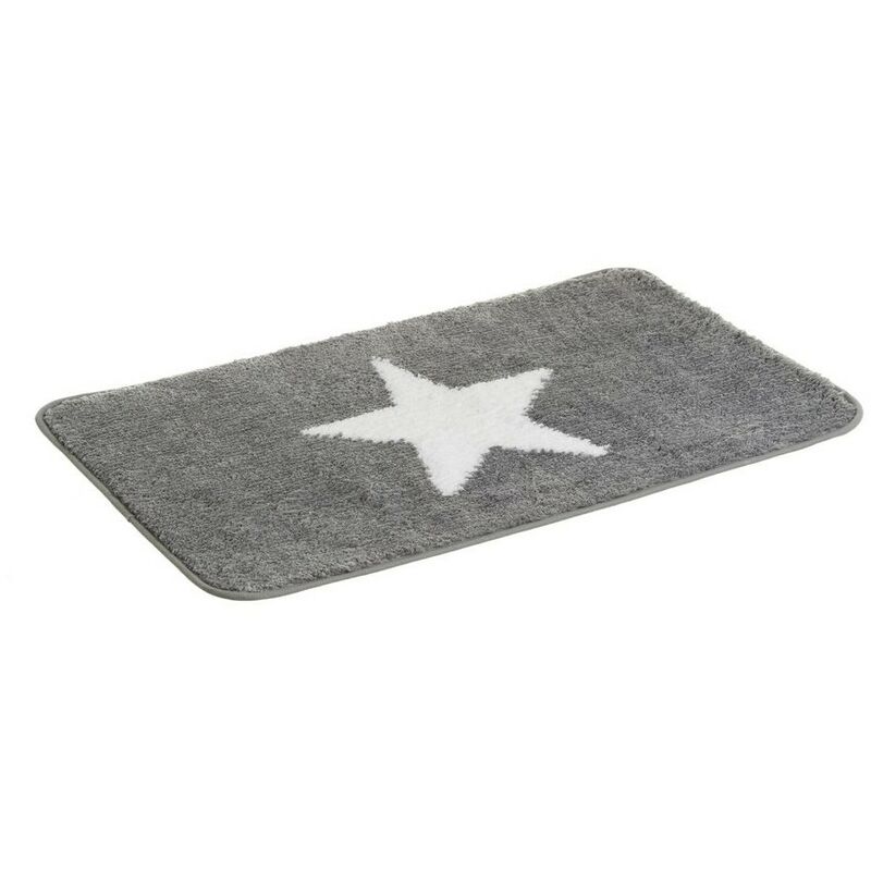 

ALFOMBRA DE BAÑO ESTRELLA EN MICROFIBRA 2 DISEÑOS 60 X 40 CM | Gris - Gris