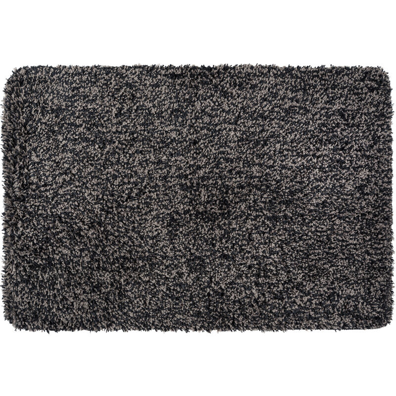 

WENKO Alfombra de baño Alfombrilla para la ducha Mélange grisáceo 60x90 cm