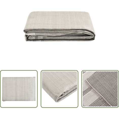 Alfombra de camping -  Alfombra para tienda de campaña gris oscuro 650x250 cm