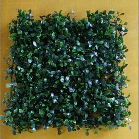 Alfombra de césped Artificial de simulación de plástico, tapete de boj de 25cm x 25cm, césped verde para decoraciones de vallas de jardín para el hogar,Verde,30 mm