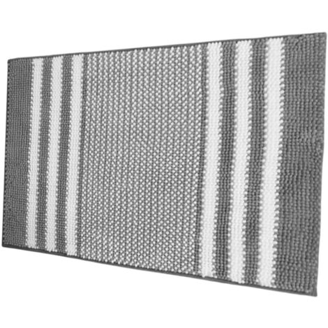 Alfombra de chenilla, alfombra absorbente, alfombra de baño gris, alfombras absorbentes, alfombra de ducha de secado de microfibra, alfombra de cocina, alfombra antideslizante