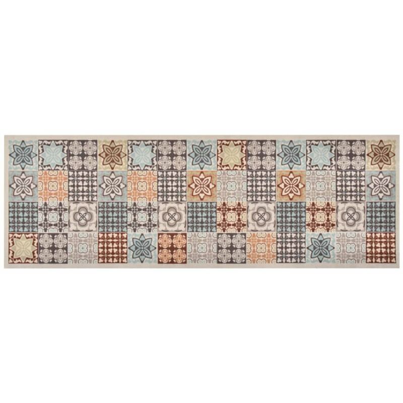 

Alfombra de cocina lavable mosaico de colores 60x180 cm