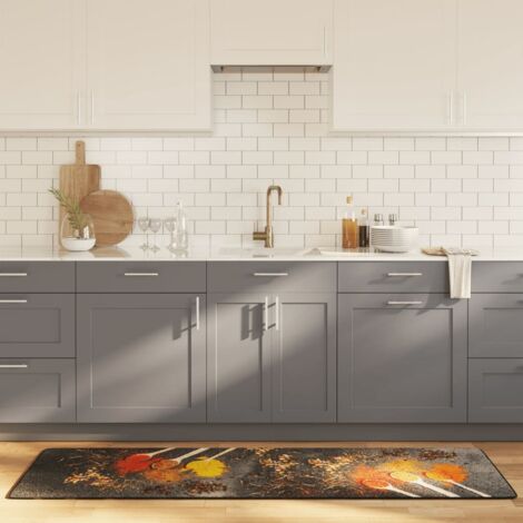 Alfombra de cocina lavable multicolor 60x180 cm