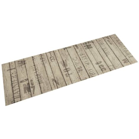 Alfombra de cocina lavable terciopelo estampado valla 60x180 cm