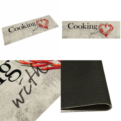 Alfombra de cocina lavable terciopelo Peper Cooking 60x180 cm - Cocina - Alfombra lavable